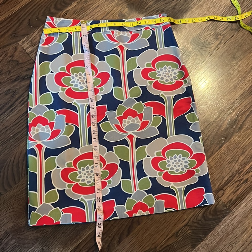 Boden Floral Lined Lotus A- Line Skirt - Picture 6 of 9